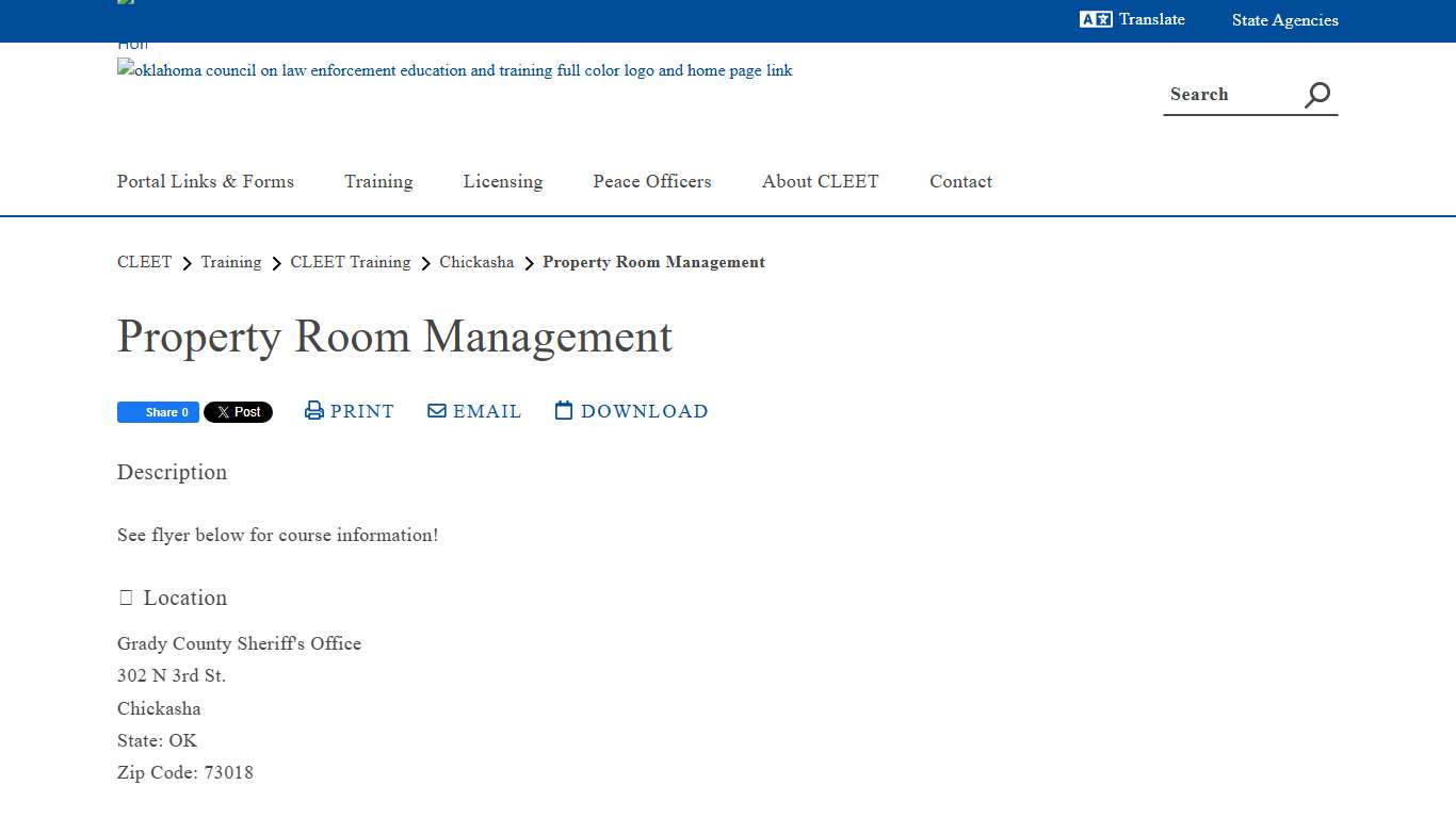 Property Room Management